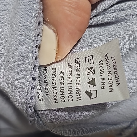 Off-the-Shoulder Periwinkle Summer Dress - Picture 9 of 9